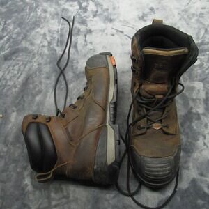 Brunt Perkin Boots Men 11 Brown Leather Waterproof Work EH Composite Toe Rugged